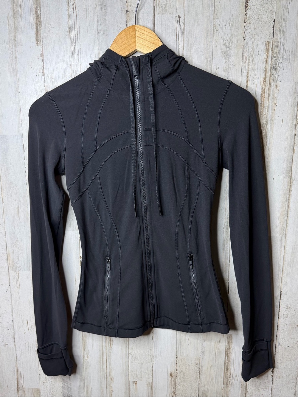 lululemon athletica Black Define Hooded Nulu Jacket